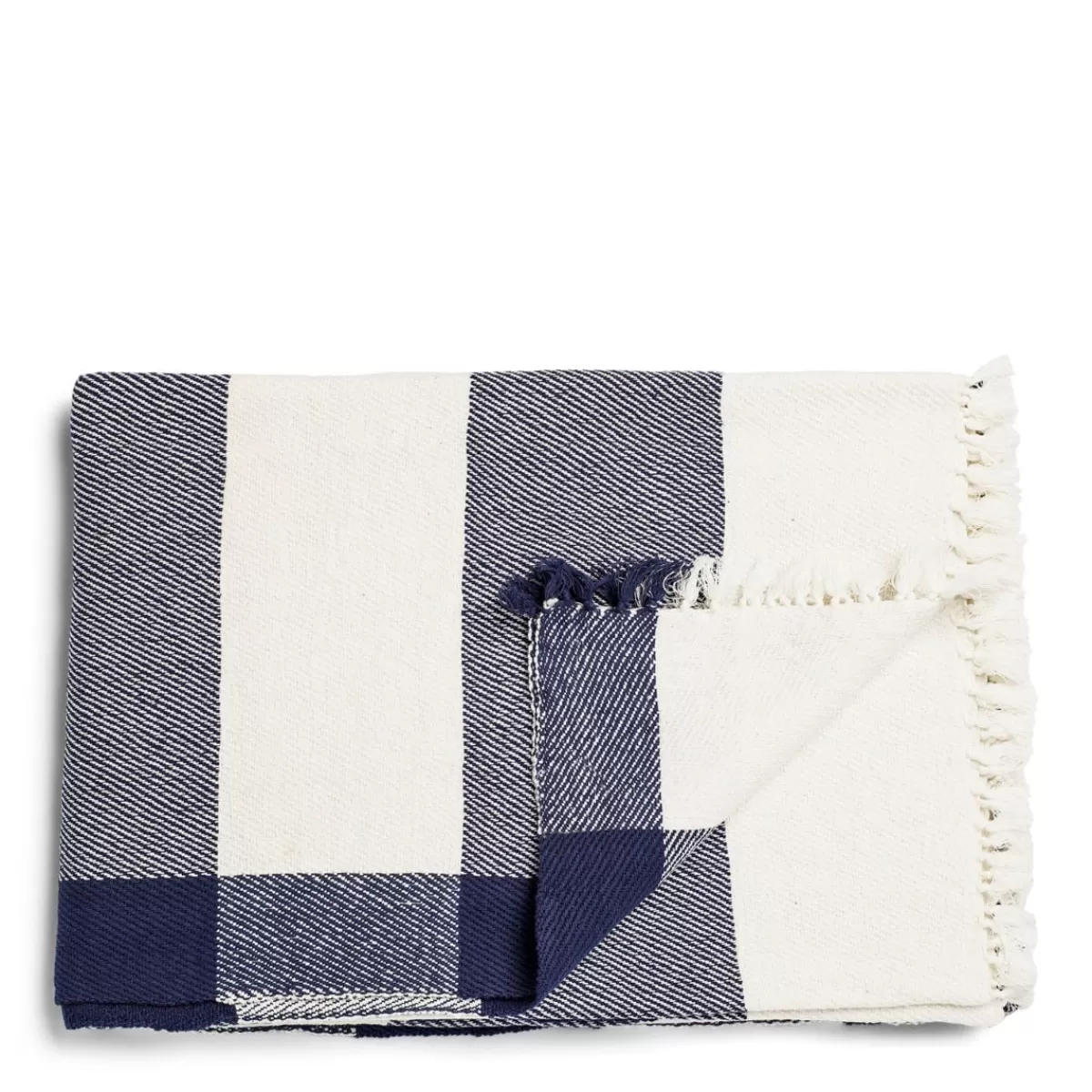 Abbey Stripe Blanket Navy>Daylesford Organic Sale