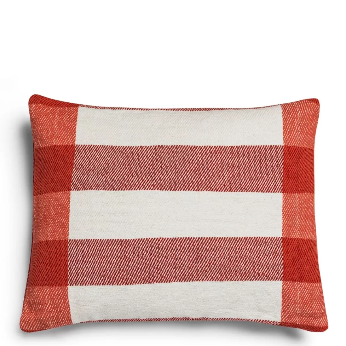 Abbey Stripe Cushion Fox Red>Daylesford Organic Fashion