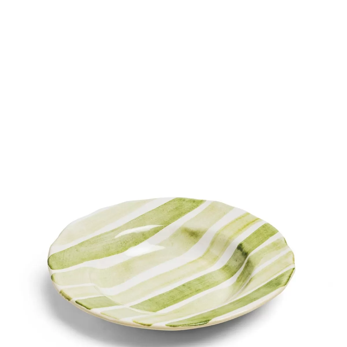 Circus Stripe Green Shallow Bowl>Daylesford Organic Best