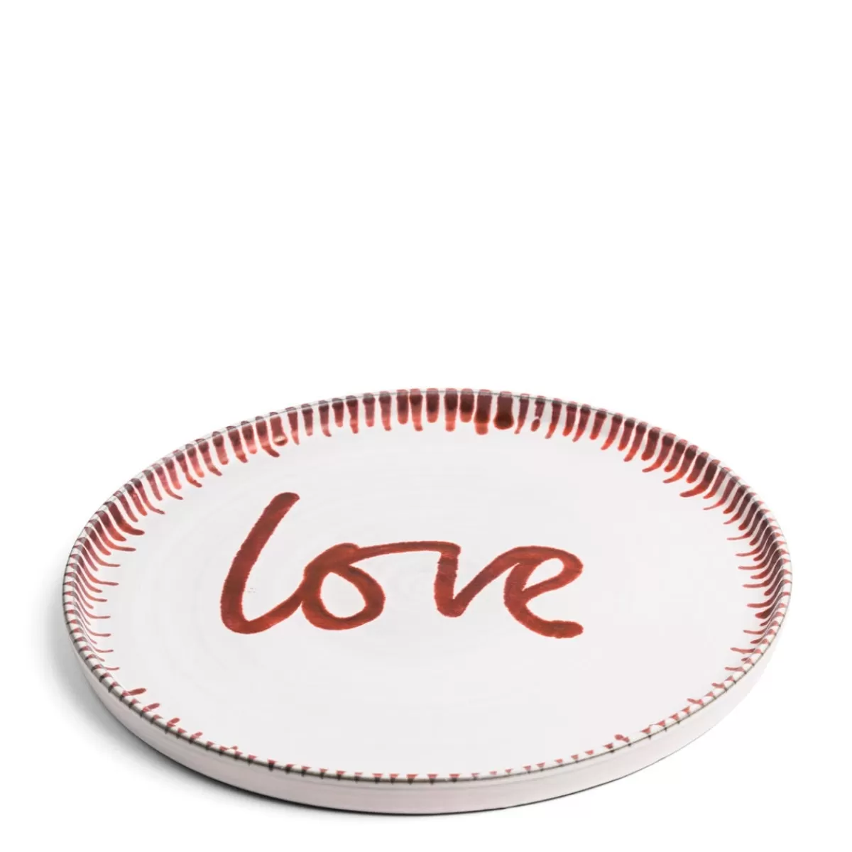 Galley Love Large Red Plate>Daylesford Organic Hot