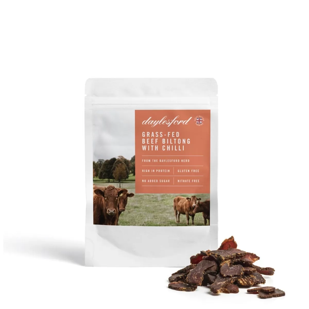 Grass-Fed Beef Biltong with Chilli>Daylesford Organic Best