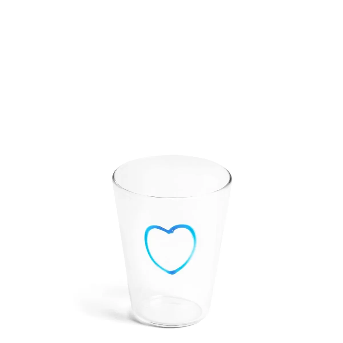 Light Blue Heart Glass>Daylesford Organic Fashion