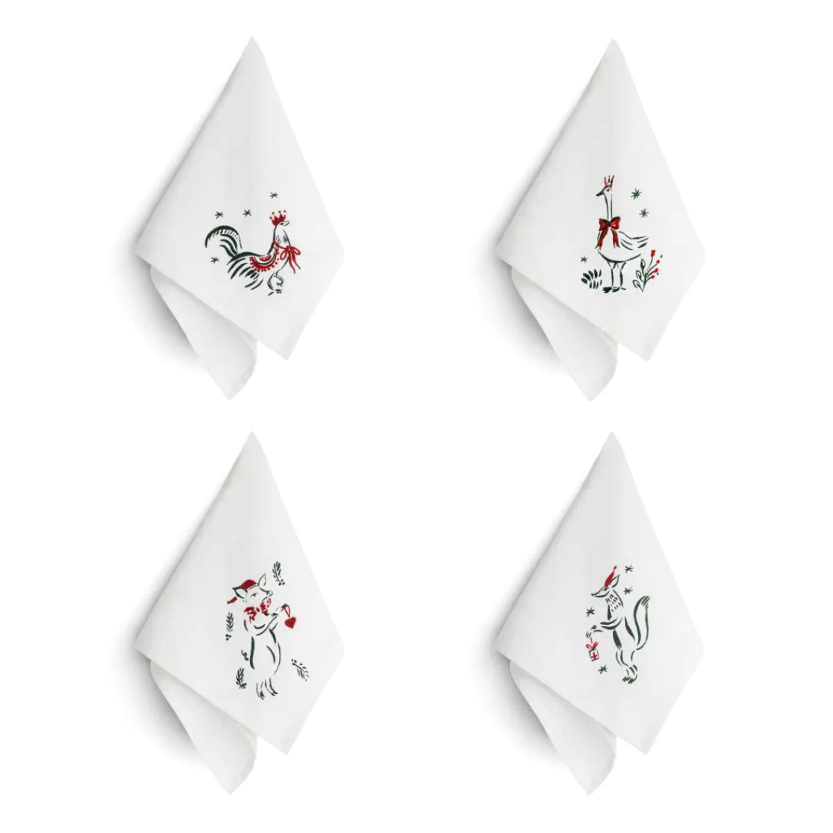 Linen Nina Fuga Animal Napkin Set>Daylesford Organic Sale