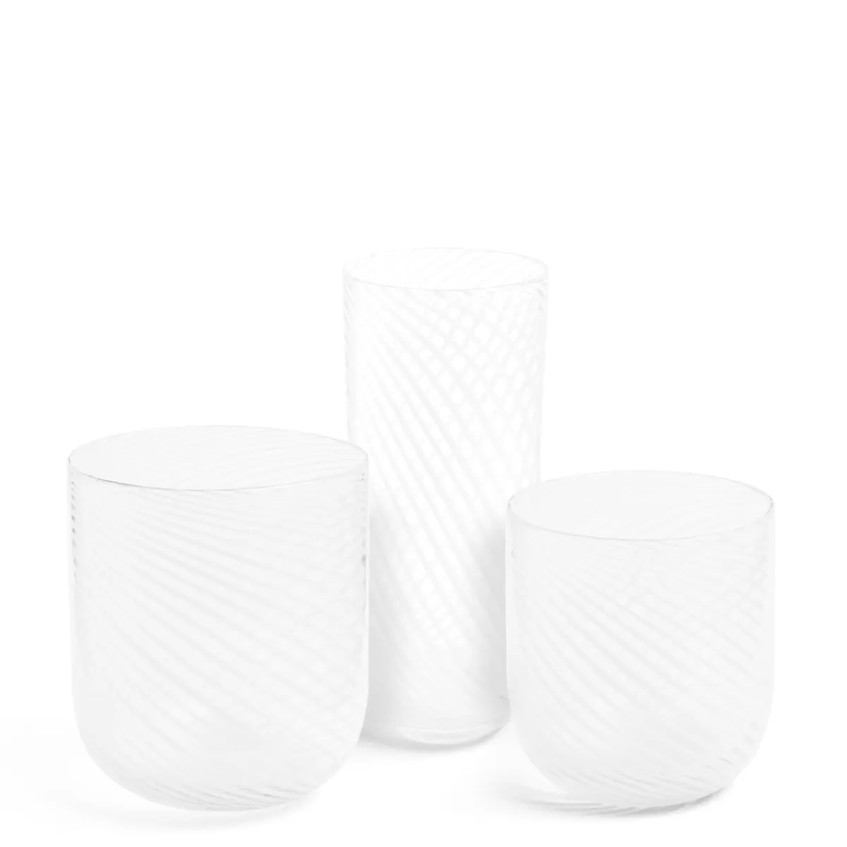 Mondrian White Spiral Stripe Vase>Daylesford Organic Discount