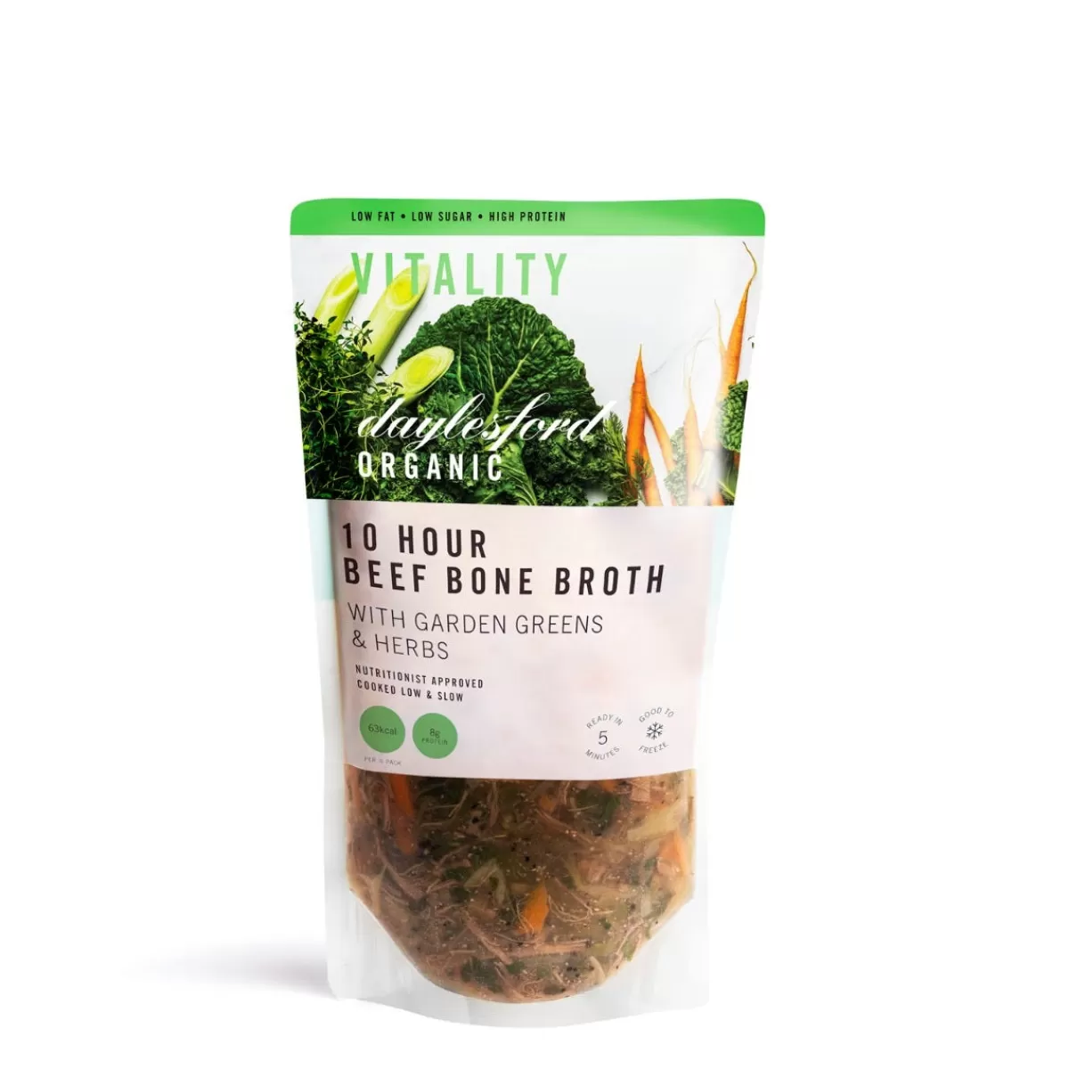 Organic 10hr Beef Bone Broth with Greens & Herbs>Daylesford Organic Online