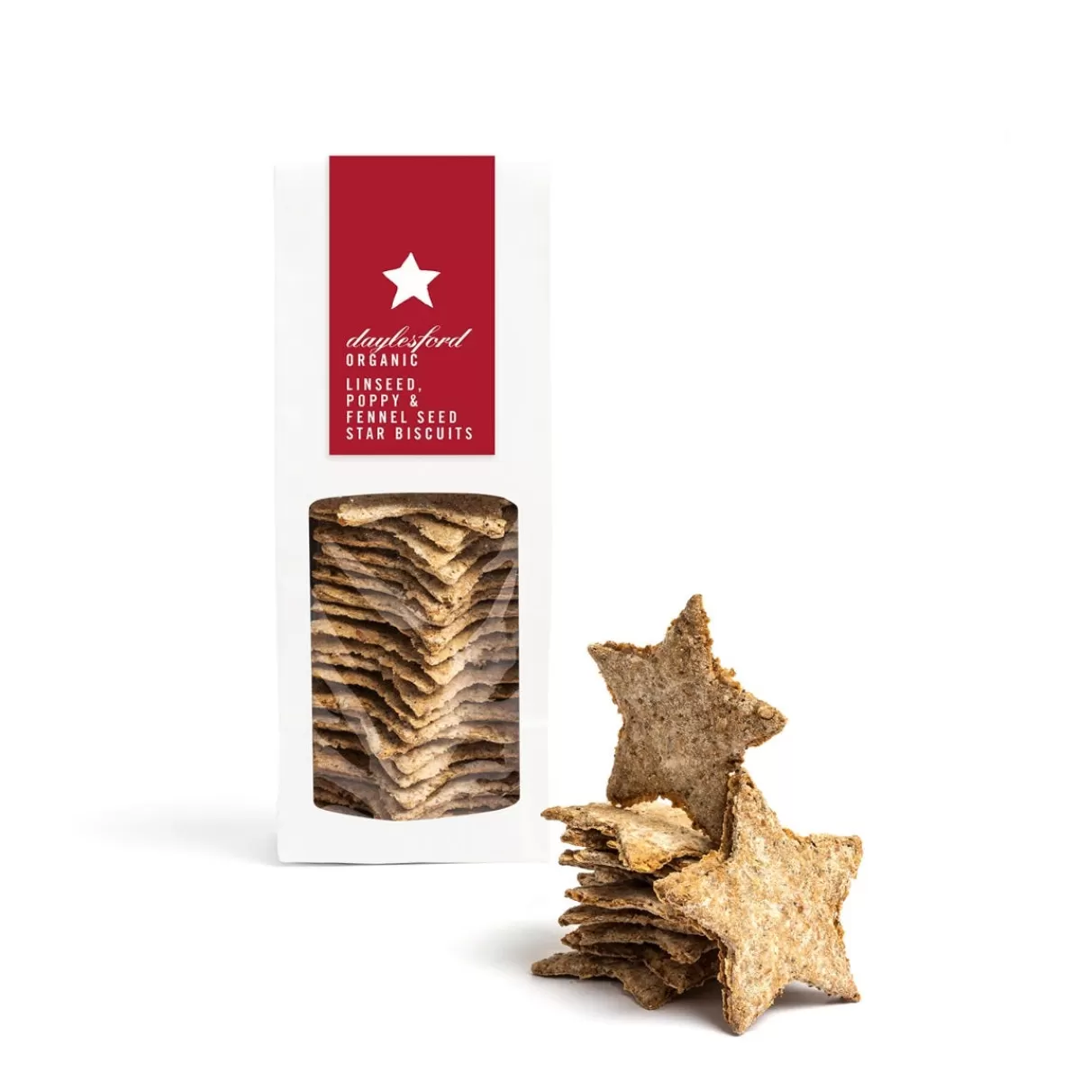 Organic Seeded Star Savoury Biscuits>Daylesford Organic Hot