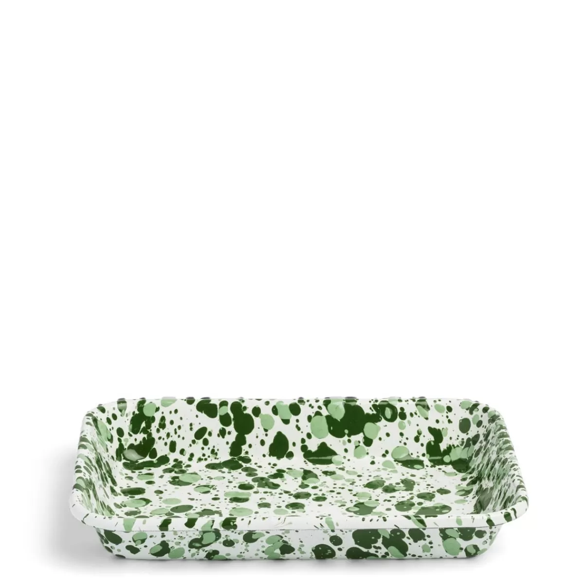 Splatter Large Rectangular Dish Green Enamel>Daylesford Organic Cheap