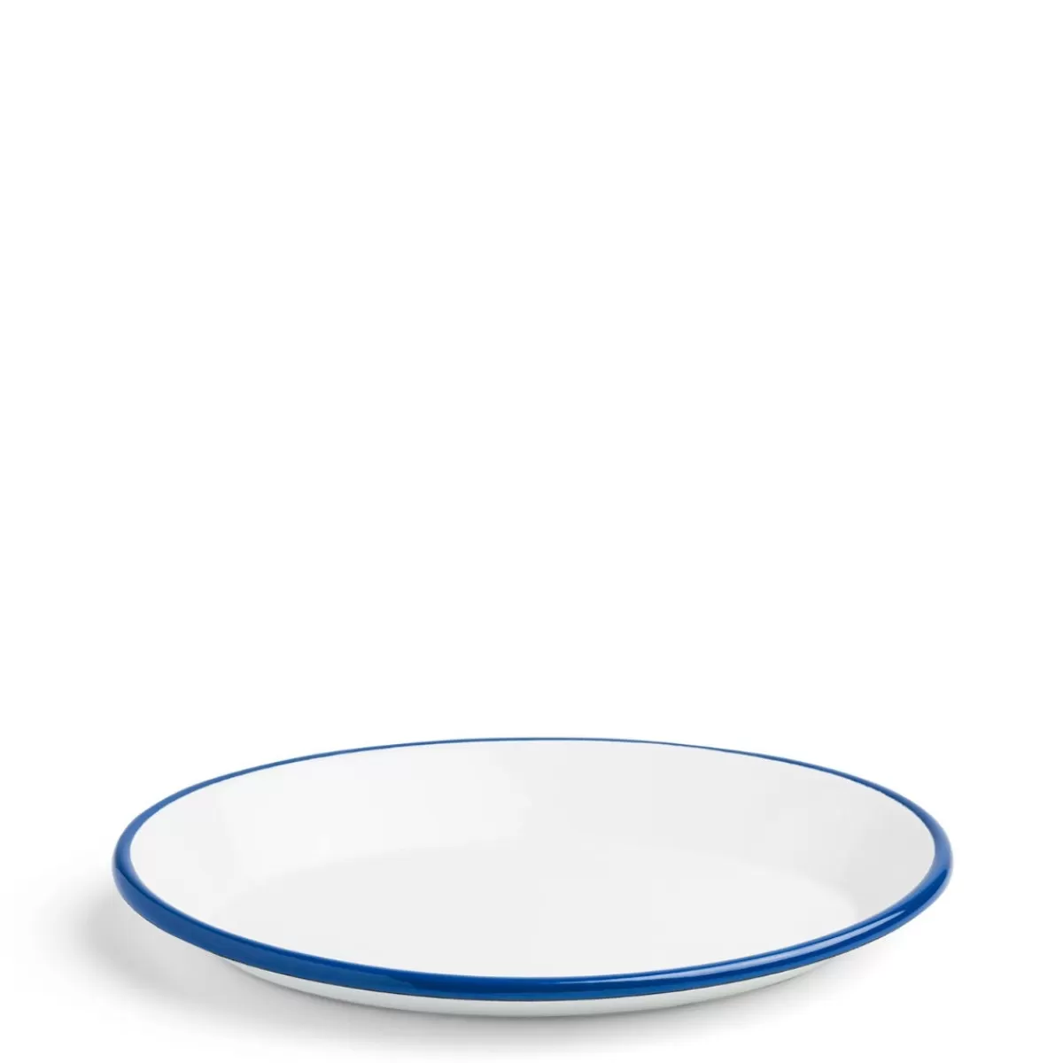 White & Blue Enamel Oval Plate>Daylesford Organic Sale