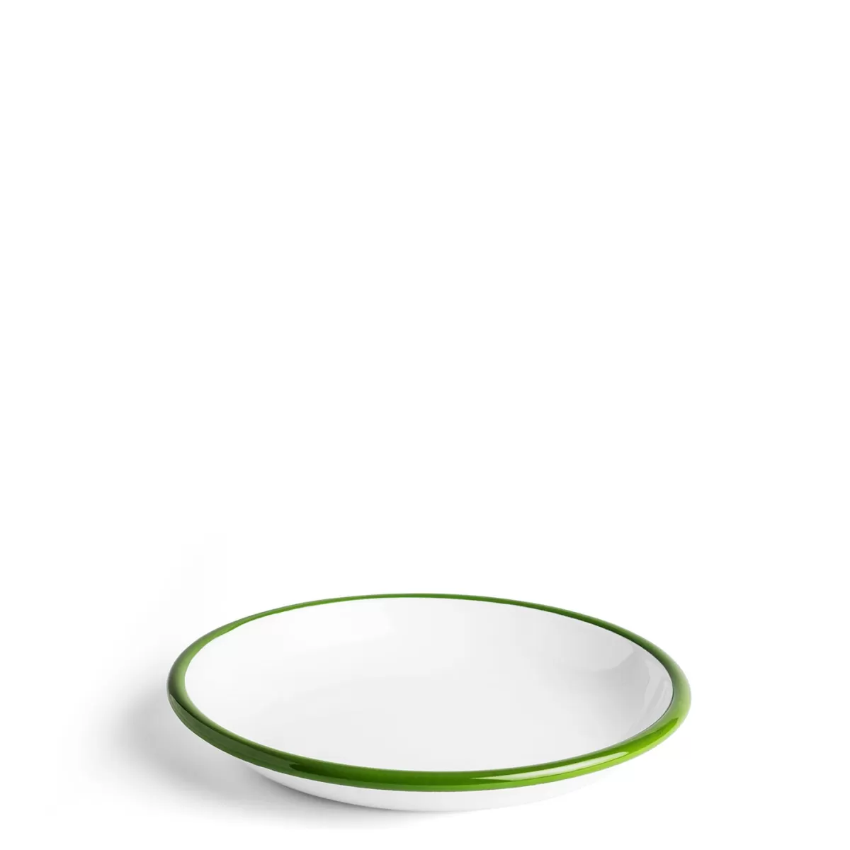 White & Green Enamel Bowl>Daylesford Organic Shop