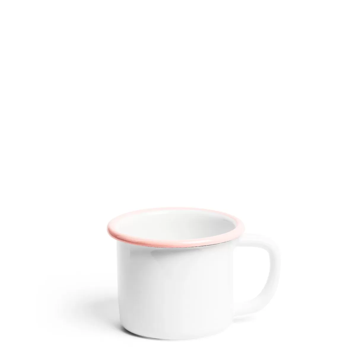 White & Pink Enamel Mug>Daylesford Organic Store