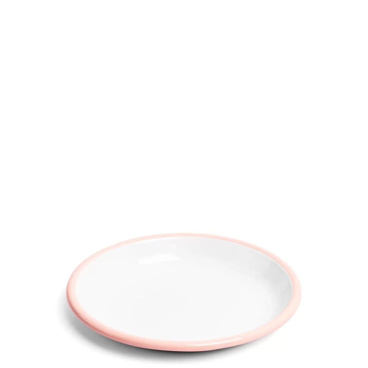 White & Pink Enamel Plate 20cm>Daylesford Organic Cheap